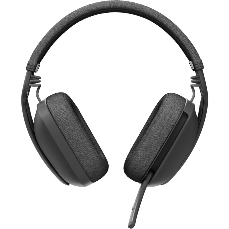 Logitech Zone Vibe Zone Vibe Wireless Bluetooth headphones with noise-canceling mic, USB-A, USB-C, certified for Microsoft Teams, Mac/PC - Graphite - Auricular - tamaño completo - Bluetooth - inalámbrico - USB-C a través de adaptador Bluetooth - grafito - Certificado para Equipos de Microsoft