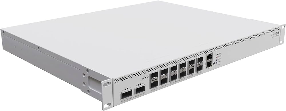 MikroTik Cloud Core Router CCR2216-1G-12XS-2XQ - Router - 100 Gigabit Ethernet, 25 Gigabit LAN - montaje en rack