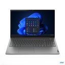 Lenovo ThinkBook - Notebook - 15.6" - 1920 x 1080  - Intel Core i7-1255U -  8 GB Soldered +  8 GB - DDR4 SDRAM - 512 GB SSD - Intel Iris Xe Graphics - Windows 11 Pro - Spanish - 1-year warranty