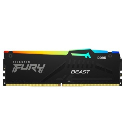 Kingston FURY Beast RGB - DDR5 - módulo - 32 GB - DIMM de 288 contactos - 5200 MHz / PC5-41600 - CL40 - 1.25 V - sin búfer - on-die ECC