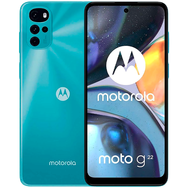 Motorola Moto G22 - Smartphone - Android - 128 GB - Arctic Blue - Touch - XT2231-5 DS
