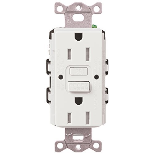 Lutron CAR-15-GFST-WH 15A GFCI SELF TESTING RECEPTACLE White