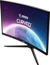 MSI G2422C - Monitor LCD - curvado - 24" - 1920 x 1080 Full HD (1080p) @ 180 Hz - VA - 250 cd/m² - 3000:1 - 1 ms - 2xHDMI, DisplayPort