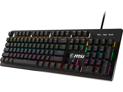MSI - Keyboard - Wired - Blue - GK300 Mechanical US