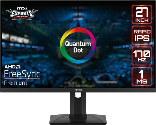 MSI - LED-backlit LCD monitor - 27" - 2560 x 1440 - HDMI - IPS WQHD 170Hz HDMI USB-C