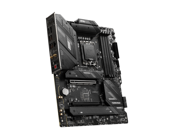 MSI MAG B760 TOMAHAWK WIFI DDR4 - Placa base - ATX - Socket LGA1700 - B760 Chipset - USB 3.2 Gen 1, USB 3.2 Gen 2, USB-C Gen 2x2, USB-C 3.2 Gen2 - 2.5 Gigabit LAN, Bluetooth, Wi-Fi - Tarjeta gráfica (CPU necesaria) - HD Audio (8-canales)