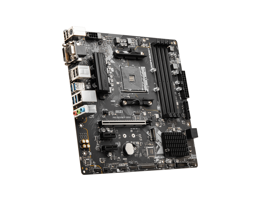 MSI - MSI Motherboard PRO B550M-P GEN3 DDR4 - Motherboard