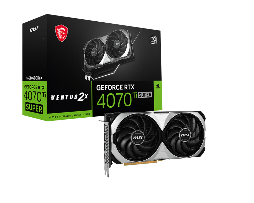 MSI - PCI Express 4.0 - NVIDIA RTX 4070 Ti - Super 16G Ventus 2X