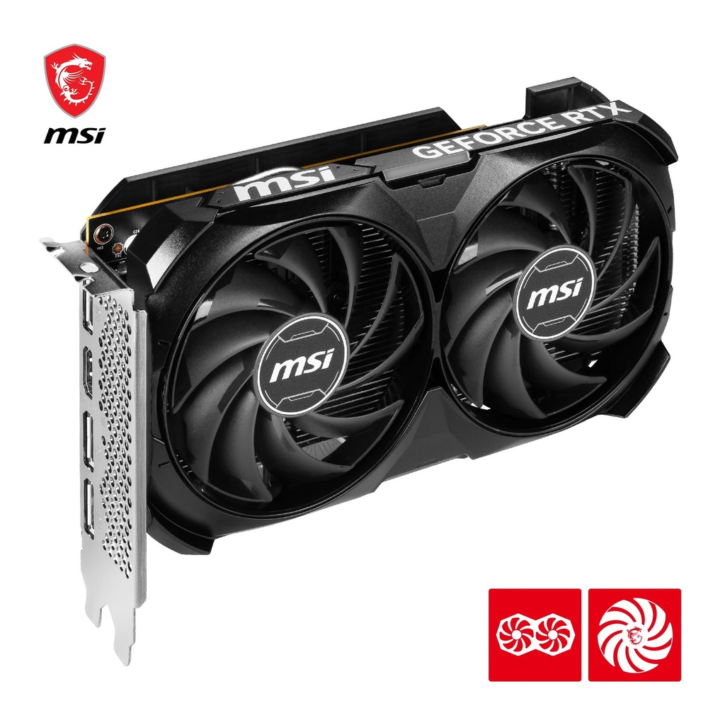 MSI - PCI Express - NVIDIA - NVIDIA GeForce RTX 4060 - GDDR6 SDRAM - DisplayPort / HDMI
