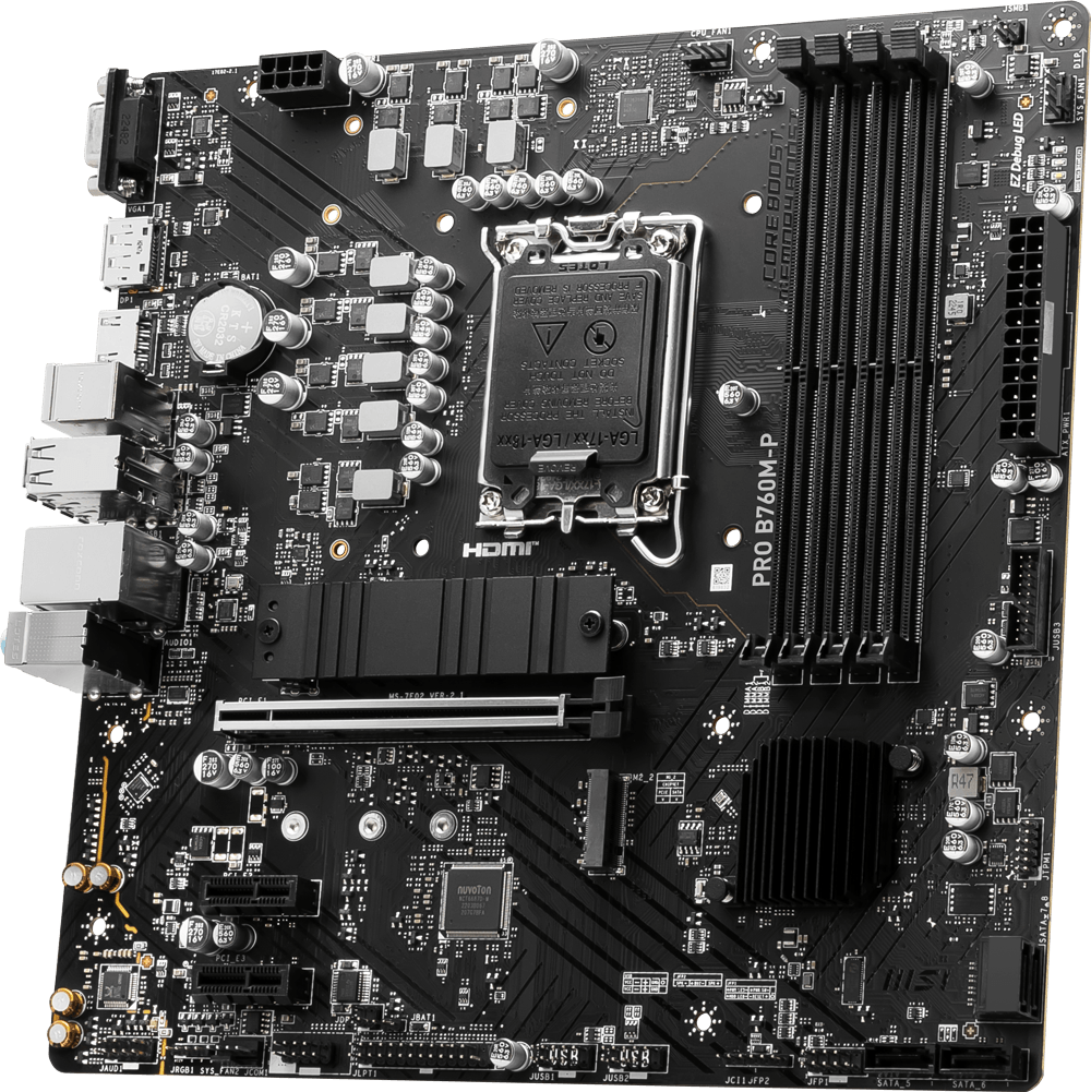 MSI - PRO B760M-P DDR5 - Motherboard - DDR5