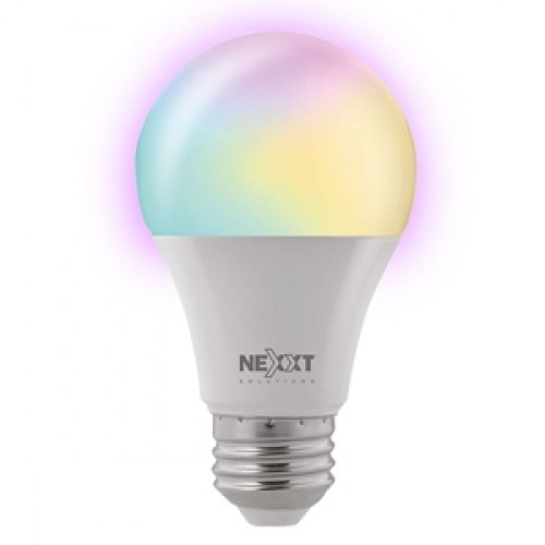 Nexxt Solutions Connectivity - Light Bulb - smart LED bulb - conexión WI-FI - Bombillo multicolor - Compatible con Amazon Alexa y Google Assistant - 800 Lumen - 9W(Equivalente a 60W) - 110 V/ 220 V 