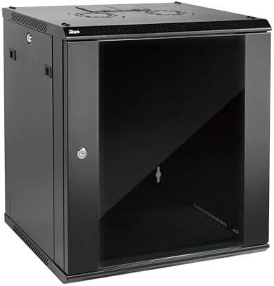 Nexxt Solutions Infrastructure - Wall mount enclosure - SPCC steel / Tempered glass - Black / RAL 9005 - 12U 600X600