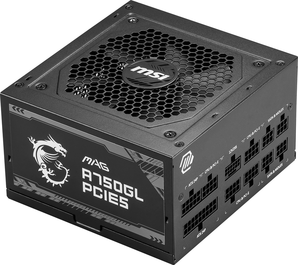MSI - Power supply - MPG A750GL PCIE5 80 Plus Gold