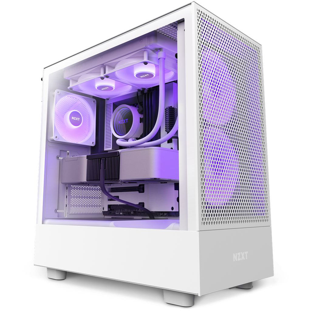 NZXT - Tower - White - H5 Flow RGB Edition ATX