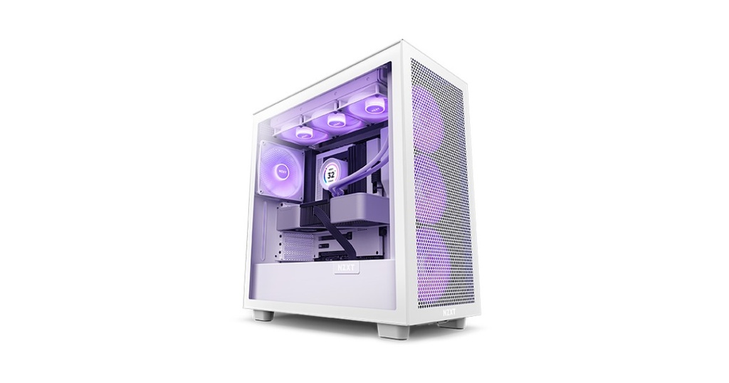 NZXT - Tower - White - H7 Flow RGB Edition ATX