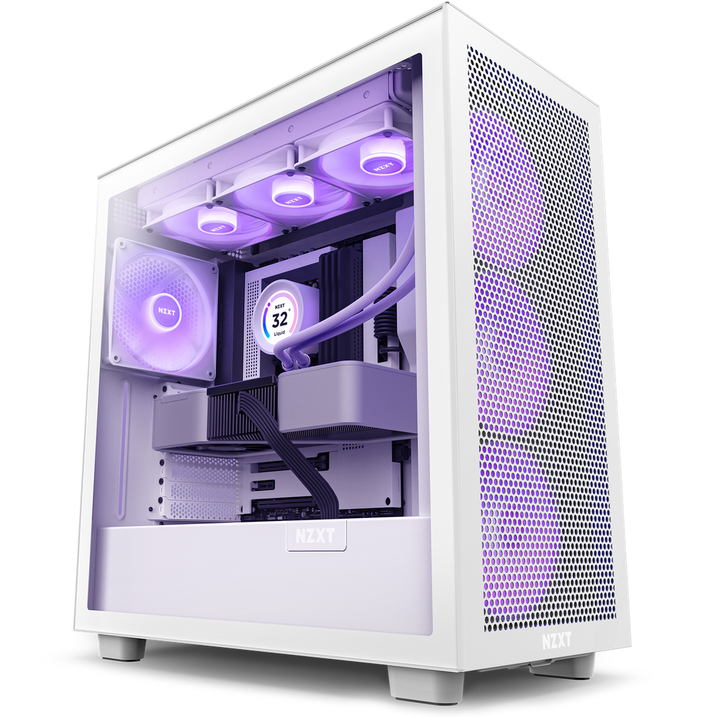 NZXT - Tower - White - H7 Flow RGB Edition ATX