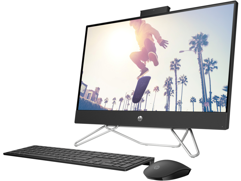 HP 24-cb1028la - All-in-one - Intel Core i5 I5-1235U - 512 GB HDD - 23.8" - FreeDOS - Black - Spanish