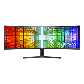 Samsung S49A950UIN - S95UA Series - monitor QLED - curvado - 49" - 5120 x 1440 Dual Quad HD @ 120 Hz - VA - 400 cd/m² - 3000:1 - DisplayHDR 400 - 4 ms - 2xHDMI, DisplayPort, USB-C - altavoces - charcoal black