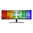 Samsung S49A950UIN - S95UA Series - monitor QLED - curvado - 49" - 5120 x 1440 Dual Quad HD @ 120 Hz - VA - 400 cd/m² - 3000:1 - DisplayHDR 400 - 4 ms - 2xHDMI, DisplayPort, USB-C - altavoces - charcoal black