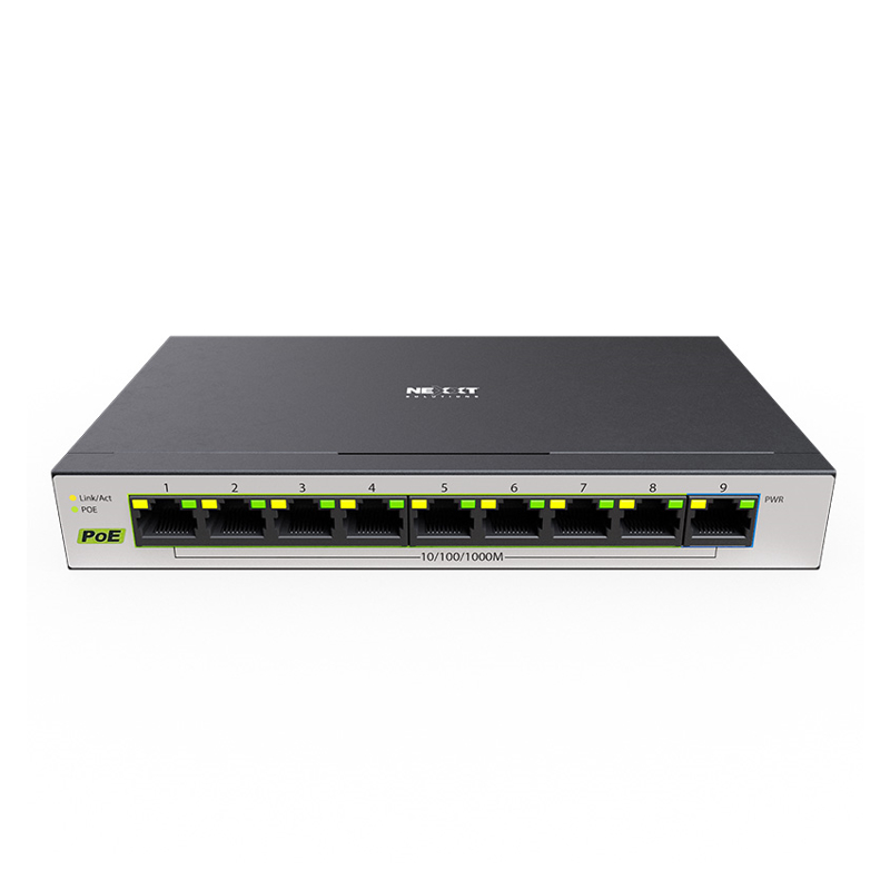 Nexxt Solutions Infrastructure - Switch - Gigabit Ethernet - 9 - 1 Gigabit Ethernet - 9 POE+ 120W