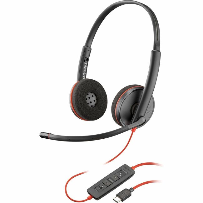 POLY - Headset - Wired - Blackwire 3220 Stereo USB-C He