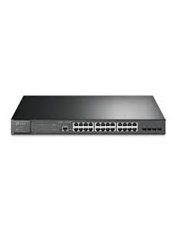 TP-Link JetStream TL-SG3428MP - Conmutador - Gestionado - 24 x 10/100/1000 (PoE+) + 4 x Gigabit SFP - montaje en rack - PoE+ (384 W)