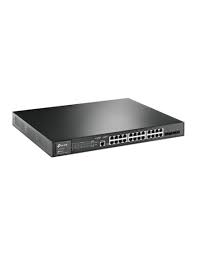 TP-Link JetStream TL-SG3428MP - Conmutador - Gestionado - 24 x 10/100/1000 (PoE+) + 4 x Gigabit SFP - montaje en rack - PoE+ (384 W)