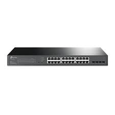 TP-Link JetStream TL-SG2428P - Conmutador - inteligente - 24 x 10/100/1000 (PoE+) + 4 x SFP - montaje en rack - PoE+ (250 W)