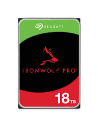 Seagate IronWolf Pro ST18000NT001 - Disco duro - 18 TB - interno - 3.5" - SATA 6Gb/s - 7200 rpm - búfer: 256 MB - con Recuperación de datos Seagate Rescue de 3 años