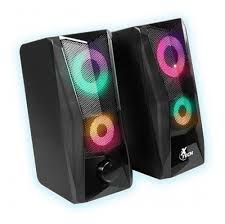 Xtech - Incendo Speakers - 2.0-channel - Negro - Gaming - Led lights - USB powered 