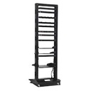 Rack 2 postes REFORZADO 42u de piso. incluye Rodines + tornillos (RACKS ABIERTOS)