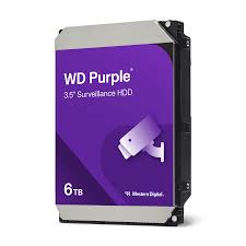 WD Purple WD64PURZ - Disco duro - 6 TB - vigilancia - interno - 3.5" - SATA 6Gb/s - 5400 rpm - búfer: 256 MB