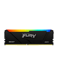 Kingston FURY Beast RGB - DDR4 - módulo - 16 GB - DIMM de 288 contactos - 3600 MHz / PC4-28800 - CL18 - 1.35 V - sin búfer - no ECC - negro