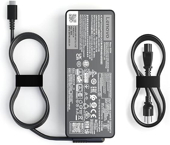 ADLX65YLC2A - cargador para Lenovo ThinkPad T480 T480S 4X20M26268 ADLX65YLC2A ADLX65YAC2A ADLX65YCC2A ADLX65YDC2A - Fuente de Alimentación Cable Adaptador 65W USB C