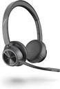 Poly Voyager 4320 - Voyager 4300 UC series - auricular - en oreja - Bluetooth - inalámbrico, cableado - USB-A - negro - Certificado por Zoom, Certificado para Equipos de Microsoft