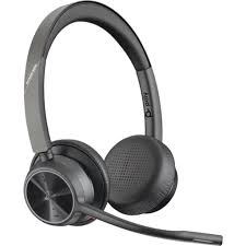 Poly Voyager 4320-M - Voyager 4300 UC series - auricular - en oreja - Bluetooth - inalámbrico, cableado - USB-C - negro - Certificado por Zoom, Certificado para Equipos de Microsoft