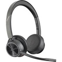 Poly Voyager 4320-M - Voyager 4300 UC series - auricular - en oreja - Bluetooth - inalámbrico, cableado - USB-C - negro - Certificado por Zoom, Certificado para Equipos de Microsoft