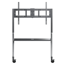 ViewSonic VB-STND-009 - Carrito - para pantalla LCD/panel plano interactivo - slim trolley - acero, polyurethane (PU) wheels - tamaño de pantalla: 65"-105" - interfaz de montaje: hasta 1000 x 600 mm