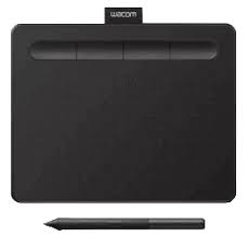 Wacom Intuos Tableta de lápiz creativa Small - Digitalizador - 15.2 x 9.5 cm - electromagnético - 4 botones - inalámbrico, cableado - USB, Bluetooth - negro