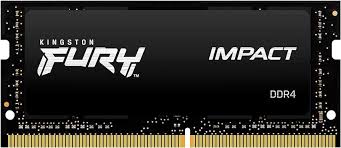 Kingston FURY Impact - DDR4 - módulo - 32 GB - SO-DIMM de 260 contactos - 3200 MHz / PC4-25600 - CL20 - 1.2 V - sin búfer - no ECC - negro