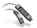 HP DA85 - Cable para auriculares - USB, 24 pin USB-C macho a Desconexión rápida macho - 1.3 m - para OMEN 40L by HP GT21-1026nd; Poly DA70, DA75, DA80, DA85-M