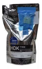 Epson T741X - Paquete de 6 - 1 L - negro de alta densidad - original - paquete de tinta - para SureColor F9370, SC-F6200, SC-F7200, SC-F9200