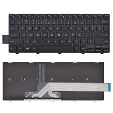 Teclado de repuesto compatible con Dell Inpiron 14-3000 3441 3442 3443 3467 3468 (sin retroiluminación)