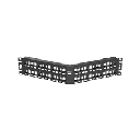 NKPP48FMY-/Panel de distribución NetKey™, 48 puertos, 1 RU, negro