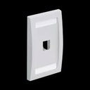 CFPL1WHY-/Placa frontal clásica Mini-Com, 1 puerto