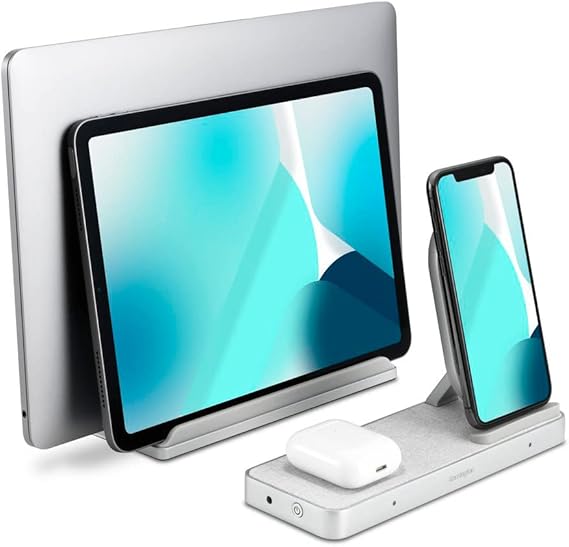 Kensington StudioCaddy con carga inalámbrica Qi para dispositivos Apple/iPad y iPad Pro (hasta 12.9 pulgadas)