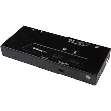 StarTech.com Switch Selector Matricial HDMI 2x2 - Conmutador 4K con Detección Automática y Control Serie - Interruptor de vídeo/audio - 2 x HDMI - sobremesa