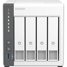 QNAP TS-433 - Servidor NAS - 4 compartimentos - SATA 6Gb/s - RAID RAID 0, 1, 5, 6, 10, 50, JBOD, 60 - RAM 4 GB - Gigabit Ethernet / 2.5 Gigabit Ethernet - iSCSI soporta