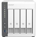 QNAP TS-433 - Servidor NAS - 4 compartimentos - SATA 6Gb/s - RAID RAID 0, 1, 5, 6, 10, 50, JBOD, 60 - RAM 4 GB - Gigabit Ethernet / 2.5 Gigabit Ethernet - iSCSI soporta
