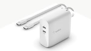Belkin - Battery charger - 68 Watt - Lithium ion - Para Mac Book - 2 USB C GAN